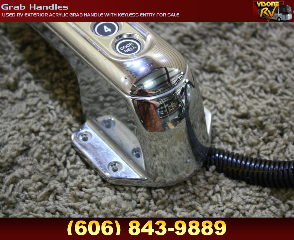 RV Accessories USED RV EXTERIOR ACRYLIC GRAB HANDLE WITH KEYLESS ENTRY FOR SALE Grab Handles