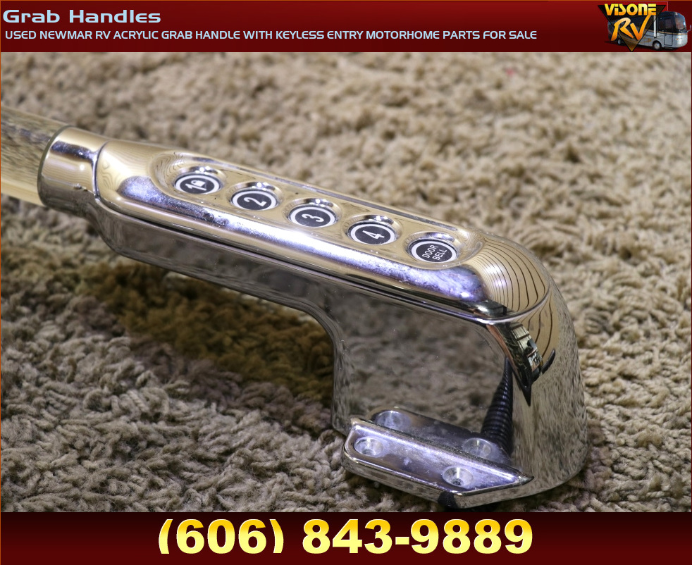RV Accessories USED NEWMAR RV ACRYLIC GRAB HANDLE WITH KEYLESS ENTRY