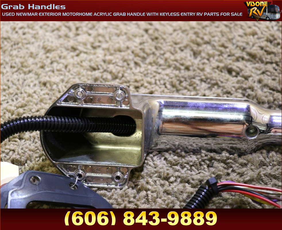 RV Accessories USED NEWMAR EXTERIOR MOTORHOME ACRYLIC GRAB HANDLE WITH KEYLESS ENTRY RV PARTS