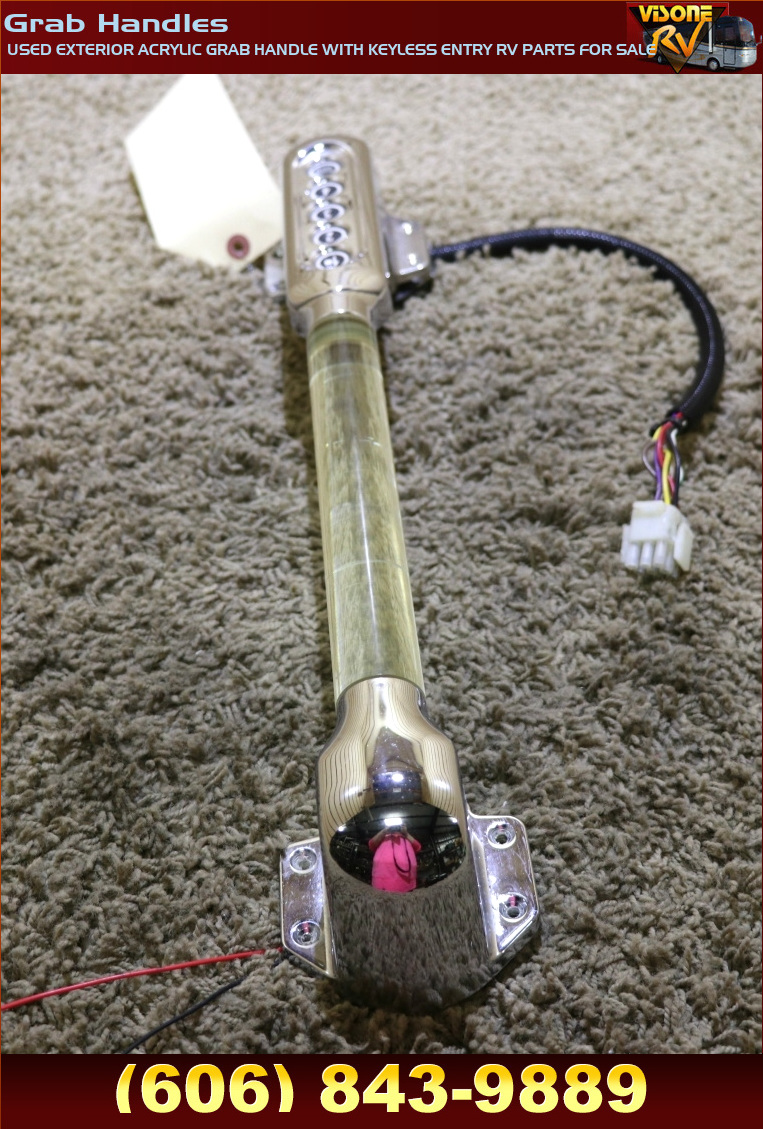 RV Accessories USED EXTERIOR ACRYLIC GRAB HANDLE WITH KEYLESS ENTRY RV