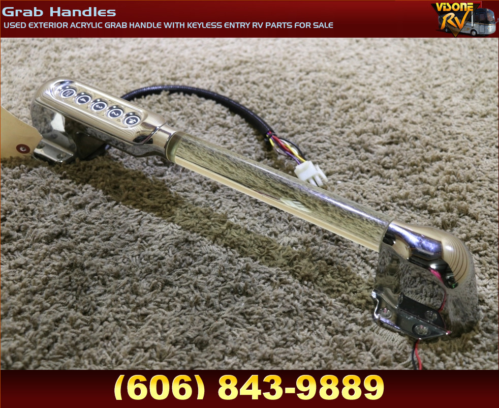 RV Accessories USED EXTERIOR ACRYLIC GRAB HANDLE WITH KEYLESS ENTRY RV