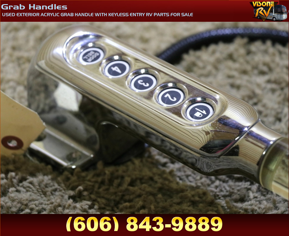 RV Accessories USED EXTERIOR ACRYLIC GRAB HANDLE WITH KEYLESS ENTRY RV