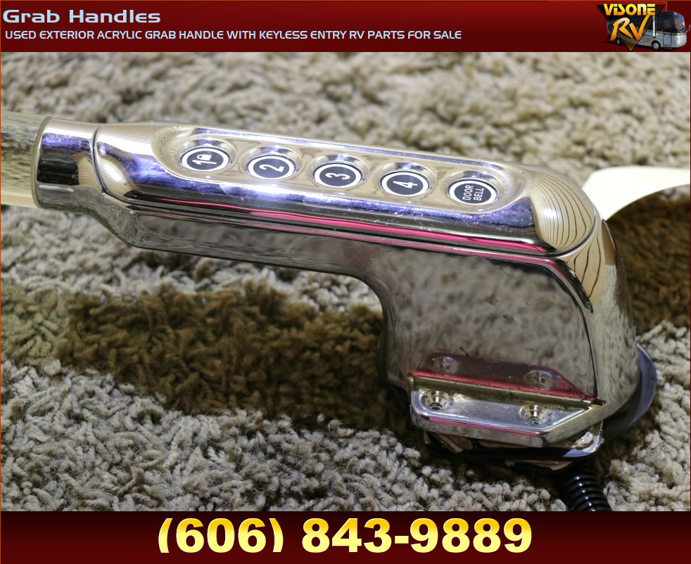 RV Accessories USED EXTERIOR ACRYLIC GRAB HANDLE WITH KEYLESS ENTRY RV