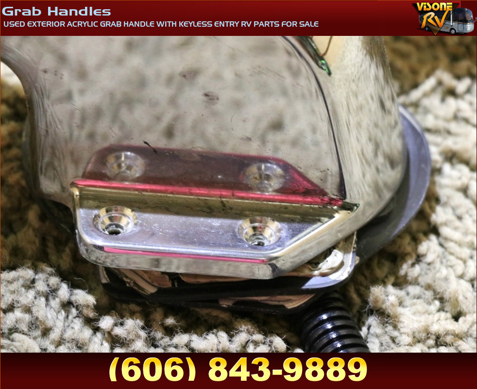 RV Accessories USED EXTERIOR ACRYLIC GRAB HANDLE WITH KEYLESS ENTRY RV