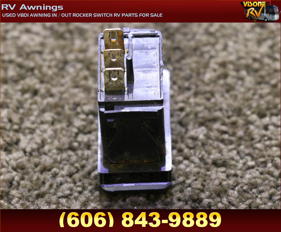 RV Accessories USED V8D1 AWNING IN / OUT ROCKER SWITCH RV PARTS FOR