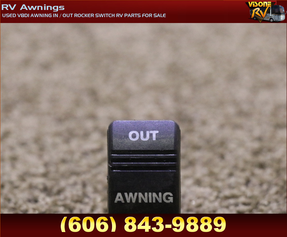 RV Accessories USED V8D1 AWNING IN / OUT ROCKER SWITCH RV PARTS FOR