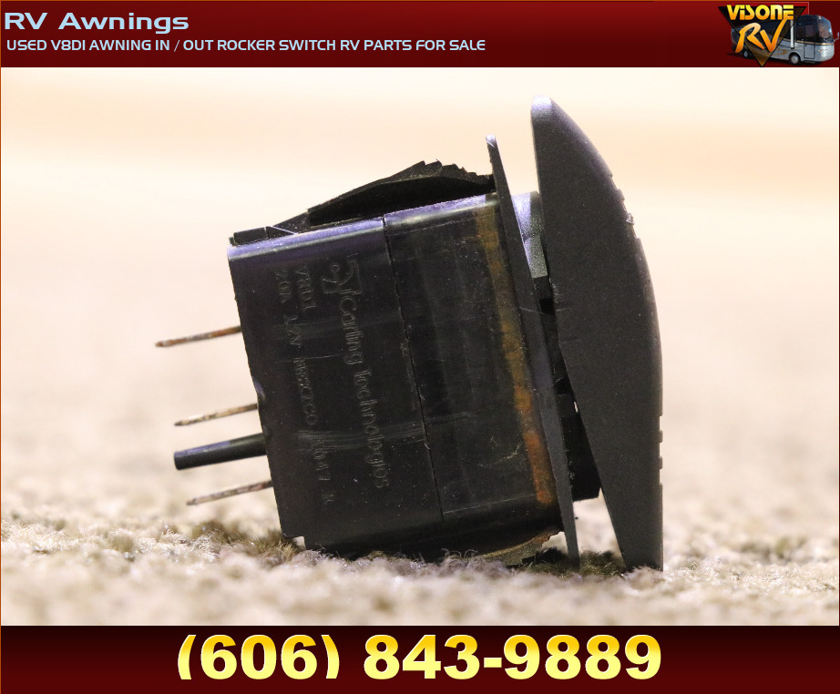 RV Accessories USED V8D1 AWNING IN / OUT ROCKER SWITCH RV PARTS FOR