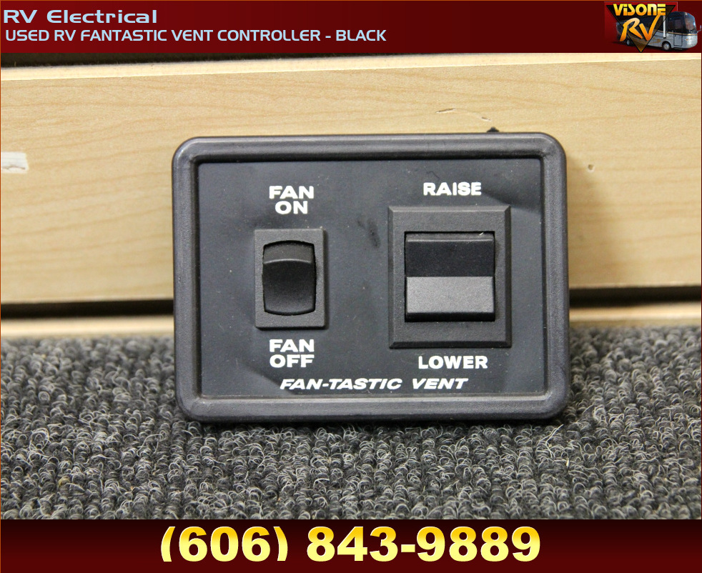 RV Accessories USED RV FANTASTIC VENT CONTROLLER BLACK RV Electrical