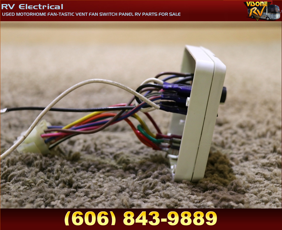 RV Accessories USED MOTORHOME FANTASTIC VENT FAN SWITCH PANEL RV PARTS FOR SALE RV Electrical