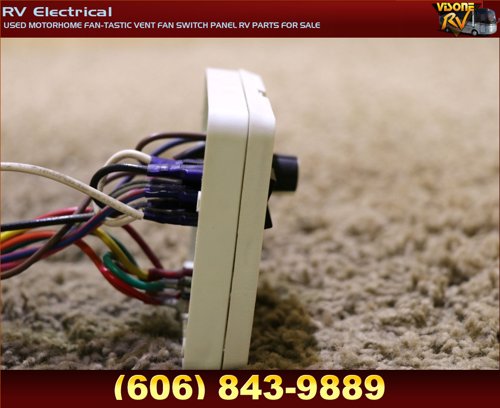 RV Accessories USED MOTORHOME FANTASTIC VENT FAN SWITCH PANEL RV PARTS FOR SALE RV Electrical