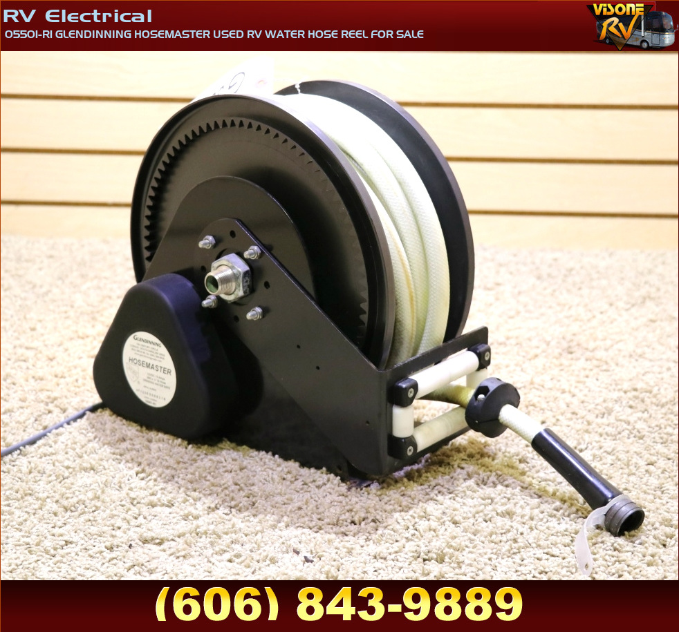 RV Accessories 05501R1 GLENDINNING HOSEMASTER USED RV WATER HOSE REEL