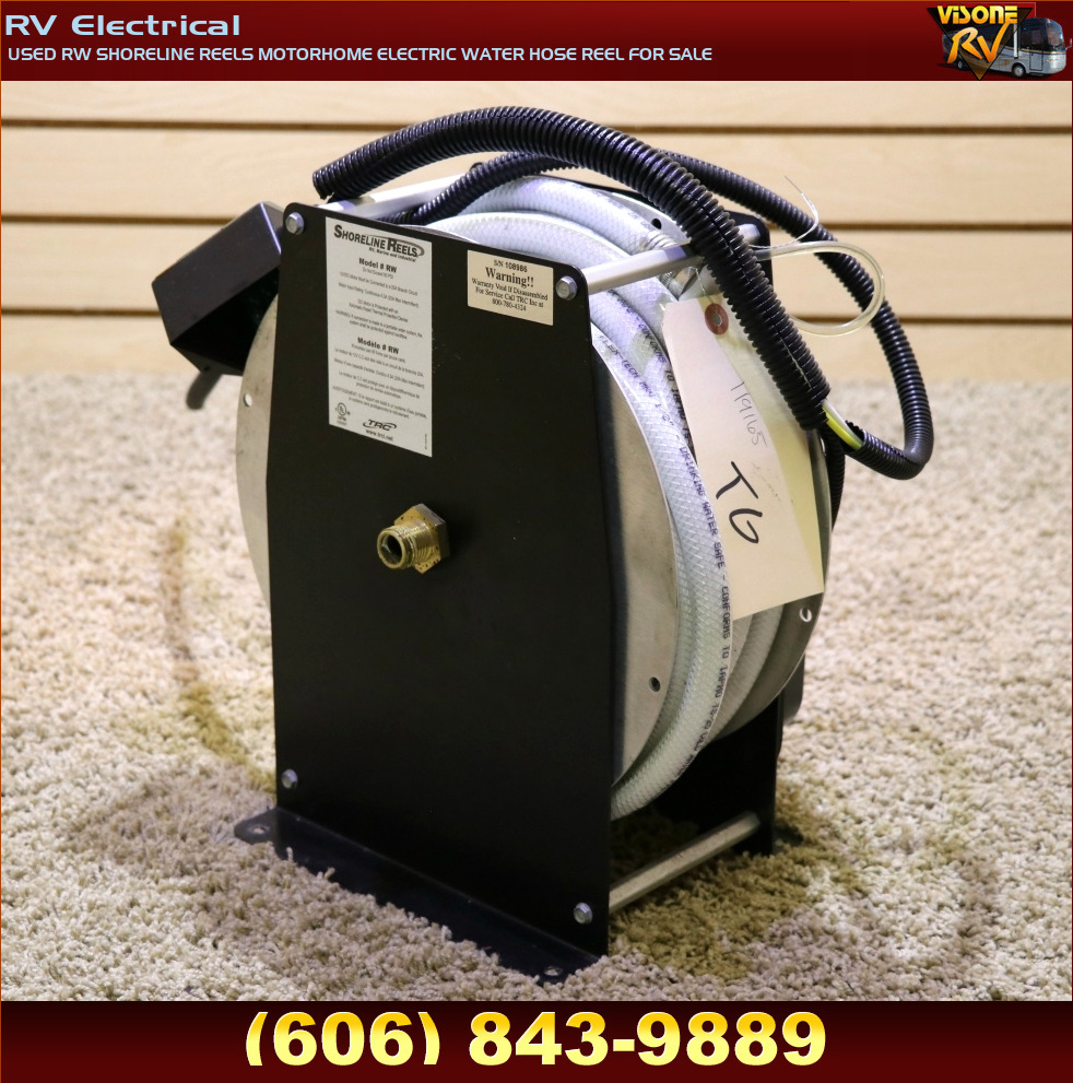 RV Accessories USED RW SHORELINE REELS MOTORHOME ELECTRIC WATER HOSE