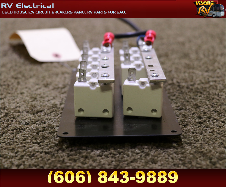 RV Accessories USED HOUSE 12V CIRCUIT BREAKERS PANEL RV PARTS FOR SALE