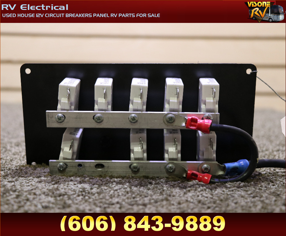 RV Accessories USED HOUSE 12V CIRCUIT BREAKERS PANEL RV PARTS FOR SALE