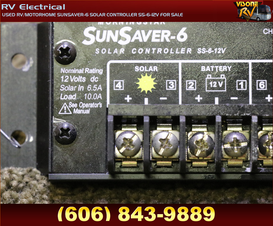 RV Accessories USED RV/MOTORHOME SUNSAVER6 SOLAR CONTROLLER SS612V