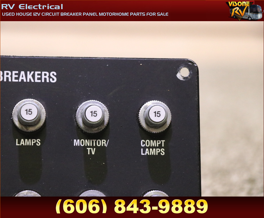 RV Accessories USED HOUSE 12V CIRCUIT BREAKER PANEL MOTORHOME PARTS FOR