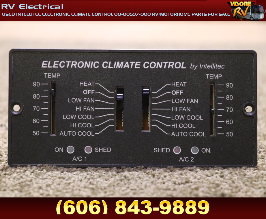 RV Accessories USED INTELLITEC ELECTRONIC CLIMATE CONTROL 0000597000 RV/MOTORHOME PARTS FOR