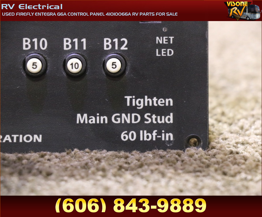 RV Accessories USED FIREFLY ENTEGRA G6A CONTROL PANEL 41010066A RV