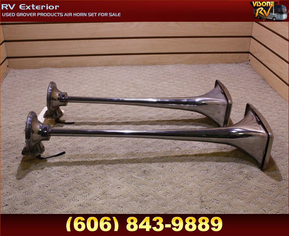 RV Accessories USED GROVER PRODUCTS AIR HORN SET FOR SALE RV Exterior