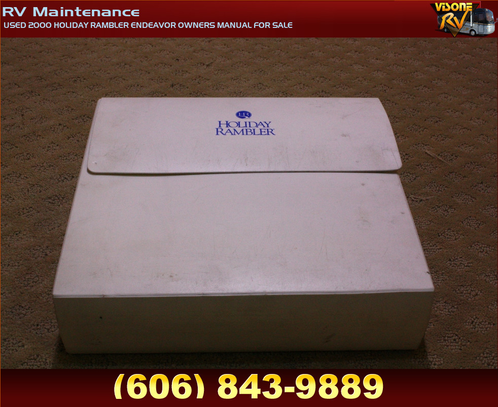 RV Accessories USED 2000 HOLIDAY RAMBLER ENDEAVOR OWNERS MANUAL FOR