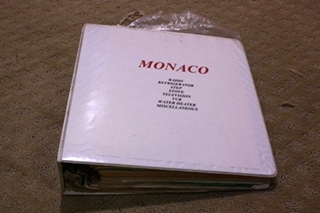 USED MONACO OWNERS MANUAL BINDER FOR SALE