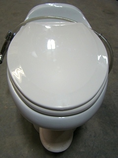 USED RV/MOTORHOME THETFORD HIGH PROFILE WHITE TOILET FOR SALE