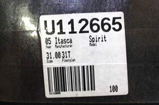USED 2005 ITASCA SPIRIT OWNERS MANUAL FOR SALE