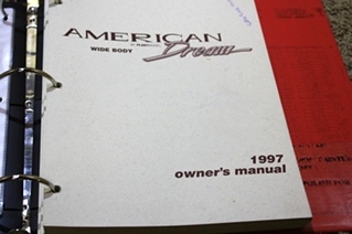 USED 1997 AMERICAN DREAM OWNERS MANUAL FOR SALE