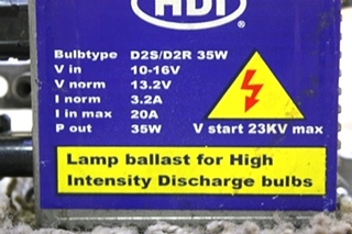 USED RV HDI LAMP BALLAST FOR HIGH INTENSITY DISCHARGE BULBS FOR SALE