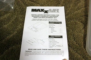 MOTORHOME MAXXAIR UNIMAXX VENT LID REPLACEMENT KIT 00335001 FOR SALE