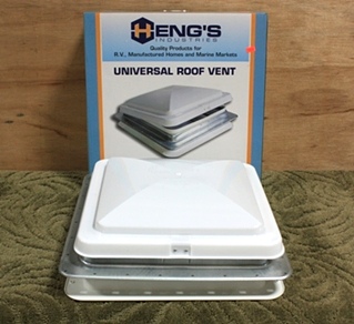 NEW HENG'S UNIVERSAL ROOF VENT WITH GALVANIZED METAL BASE 7111-C1G1 RV PARTS FOR SALE