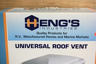 NEW HENG'S UNIVERSAL ROOF VENT WITH GALVANIZED METAL BASE 7111-C1G1 RV PARTS FOR SALE