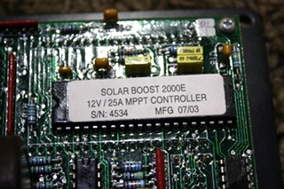 USED RV POWER PRODUCTS SOLAR BOOST 2000E MOTORHOME PARTS FOR SALE
