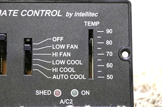 USED 00-00597-100 RV ELECTRONIC CLIMATE CONTROL BY INTELLITEC FOR SALE