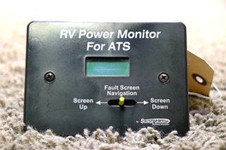 USED MOTORHOME RV POWER MONITOR FOR ATS BY SURGE GUARD RV PARTS FOR SALE