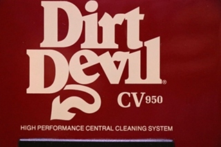 USED RV DIRT DEVIL CV950 CENTRAL VACUUM CLEANER FOR SALE