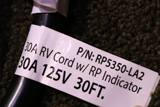 CONNTEK RP5350-LA2 30A RV TWIST LOCK CORD W/ RP INDICATOR FOR SALE