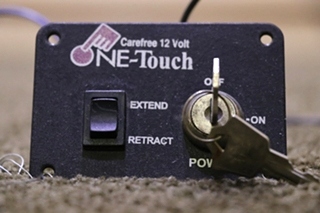 USED 12 VOLT CAREFREE ONE-TOUCH SWITCH PANEL RV PARTS FOR SALE