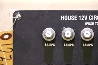 USED MOTORHOME HOUSE 12V CIRCUIT BREAKERS FOR SALE