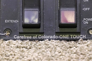 USED CAREFREE OF COLORADO - ONE TOUCH SWITCH PANEL RV/MOTORHOME PARTS FOR SALE