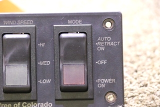 USED RV/MOTORHOME CAREFREE OF COLORADO AWNING 3 SWITCH PANEL FOR SALE