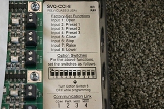 USED MOTORHOME LUTRON SOVOIA QED SVQ-CCI-8 CONTACT CLOSURE INPUT BOARD FOR SALE