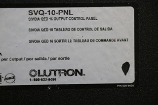 LUTRON SVQ-10-PNK SIVOIA QED 10 OUTPUT CONTROL PANEL RV PARTS FOR SALE
