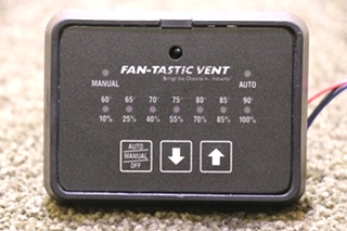 USED FAN-TASTIC VENT SWITCH PANEL RV/MOTORHOME PARTS FOR SALE