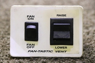 USED FAN-TASTIC VENT SWITCH PANEL RV PARTS FOR SALE