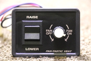 USED FAN-TASTIC VENT SWITCH PANEL RV/MOTORHOME PARTS FOR SALE
