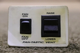 USED MOTORHOME FAN-TASTIC VENT SWITCH PANEL FOR SALE