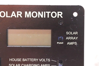 USED HELIOTROPE SOLAR MONITOR PANEL MOTORHOME PARTS FOR SALE