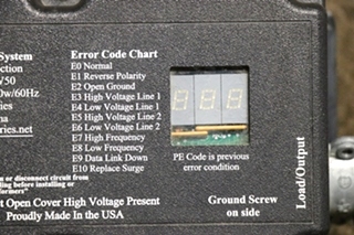 USED ELECTRICAL MANAGEMENT SYSTEM W/ SMART SURGE PROTECTION EMS-LCHW50 RV/MOTORHOME PARTS FOR SALE