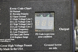 USED MOTORHOME ELECTRICAL MANAGEMENT SYSTEM EMS-LCHW50 W/ SMART SURGE PROTECTOR FOR SALE